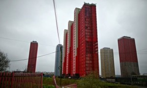 Il complesso residenziale Red Road di Glasgow. Foto The Guardian